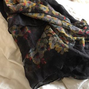 Floral scarf; Anthropologie